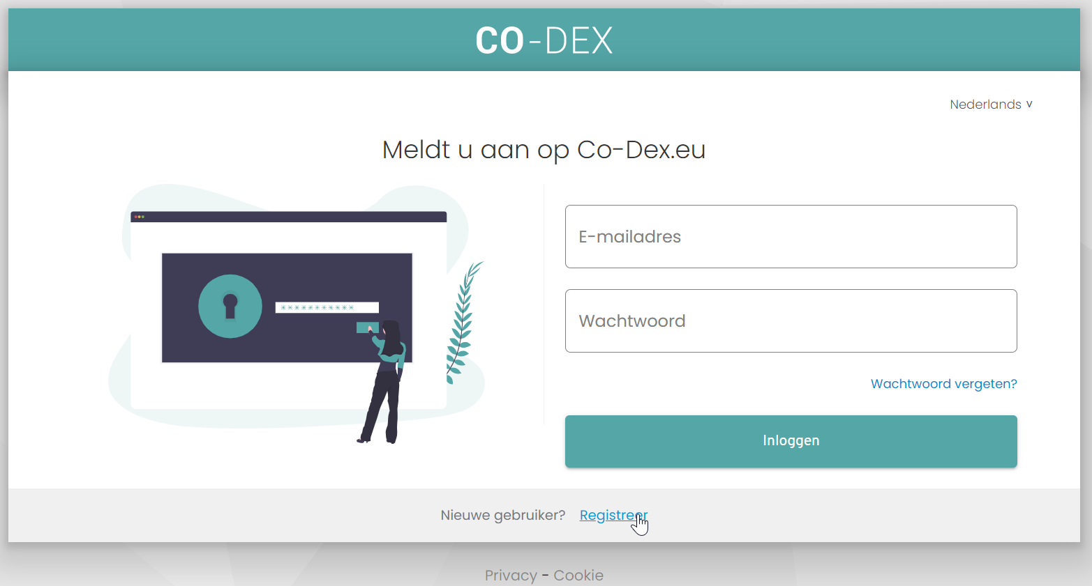app.co-dex.eu registreer